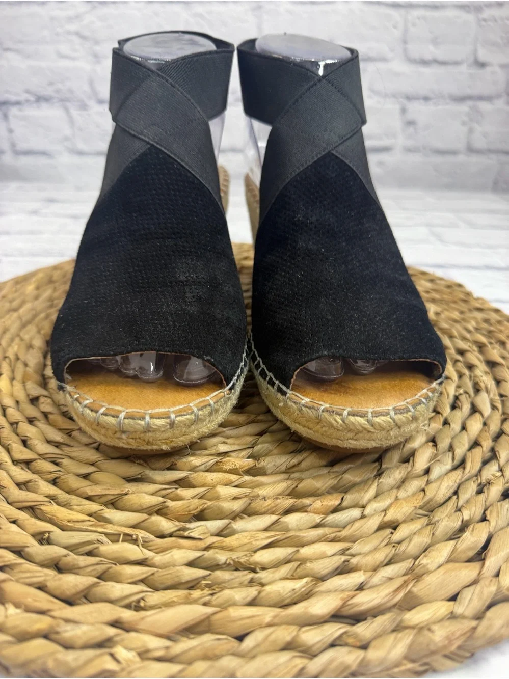 gentle souls black espadrille
